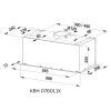 Витяжка кухонна Kernau KBH 07601.1 X зображення 2