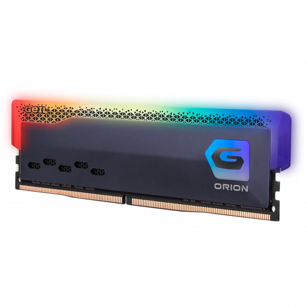 Модуль пам'яті для комп'ютера DDR4 16GB (2x8GB) 3600 MHz Orion RGB Titanium Gray Geil (GOSG416GB3600C18BDC) зображення 3