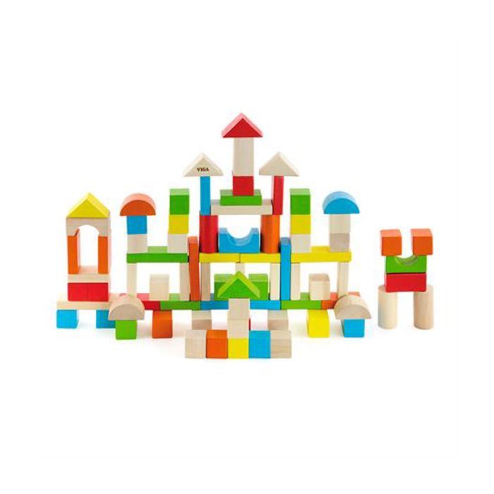 Кубики Viga Toys Цветные блоки, 80 шт (50333) изображение 2