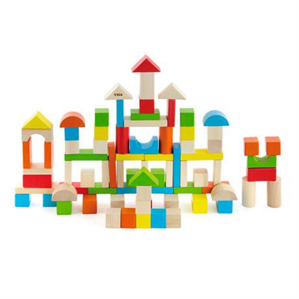 Кубики Viga Toys Цветные блоки, 80 шт (50333) изображение 2