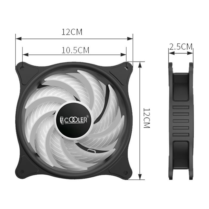 Кулер для корпуса PcCooler FX-120-3 изображение 6