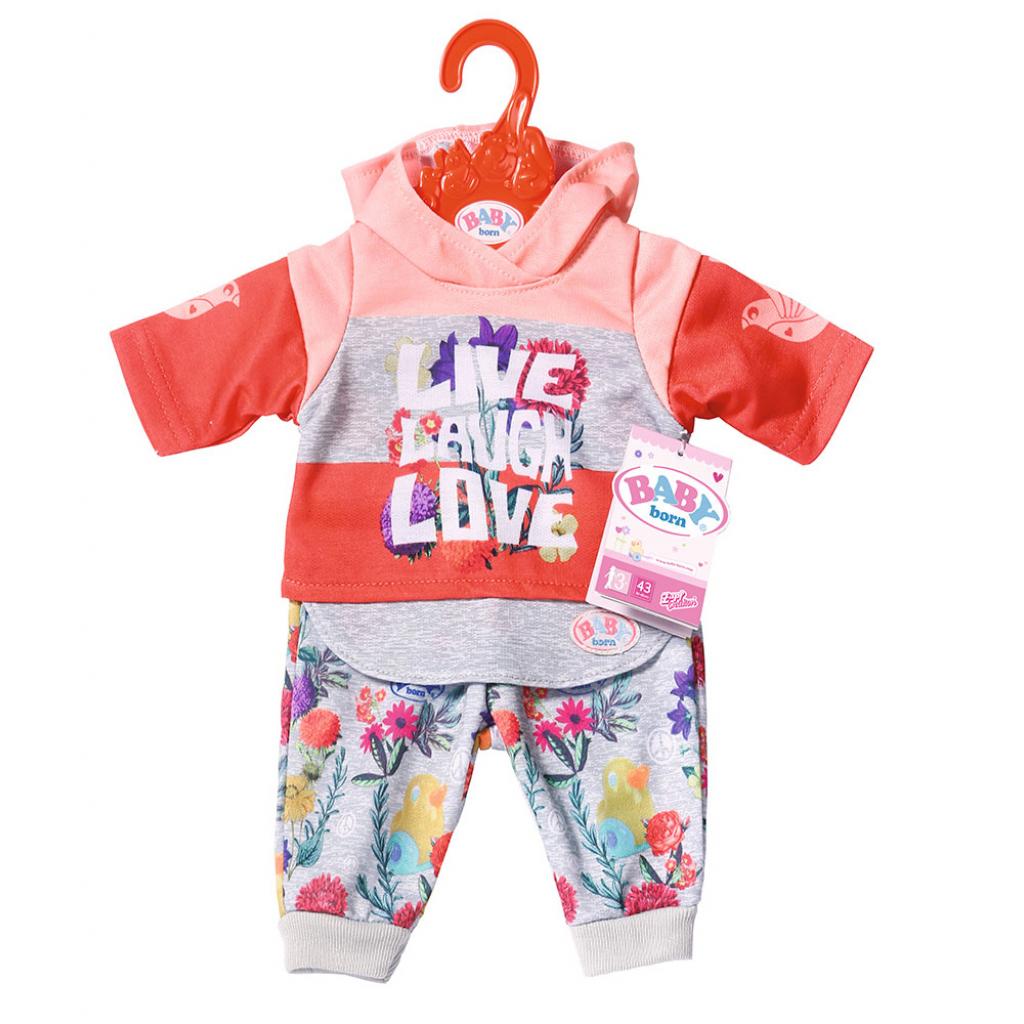 Аксесуар до ляльки Zapf Набір одягу Baby Born Трендовий спортивний костюм Рожевий (826980-1) зображення 2