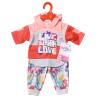 Аксесуар до ляльки Zapf Набір одягу Baby Born Трендовий спортивний костюм Рожевий (826980-1) зображення 2