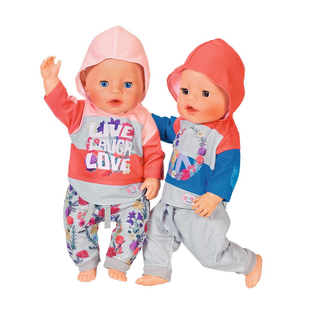 Аксесуар до ляльки Zapf Набір одягу Baby Born Трендовий спортивний костюм Рожевий (826980-1) зображення 3