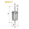 Фильтр топливный Wixfiltron WF8311