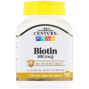 Витамин 21st Century Биотин, 800 мкг, 21st Century, 110 таблеток (CEN-22881)