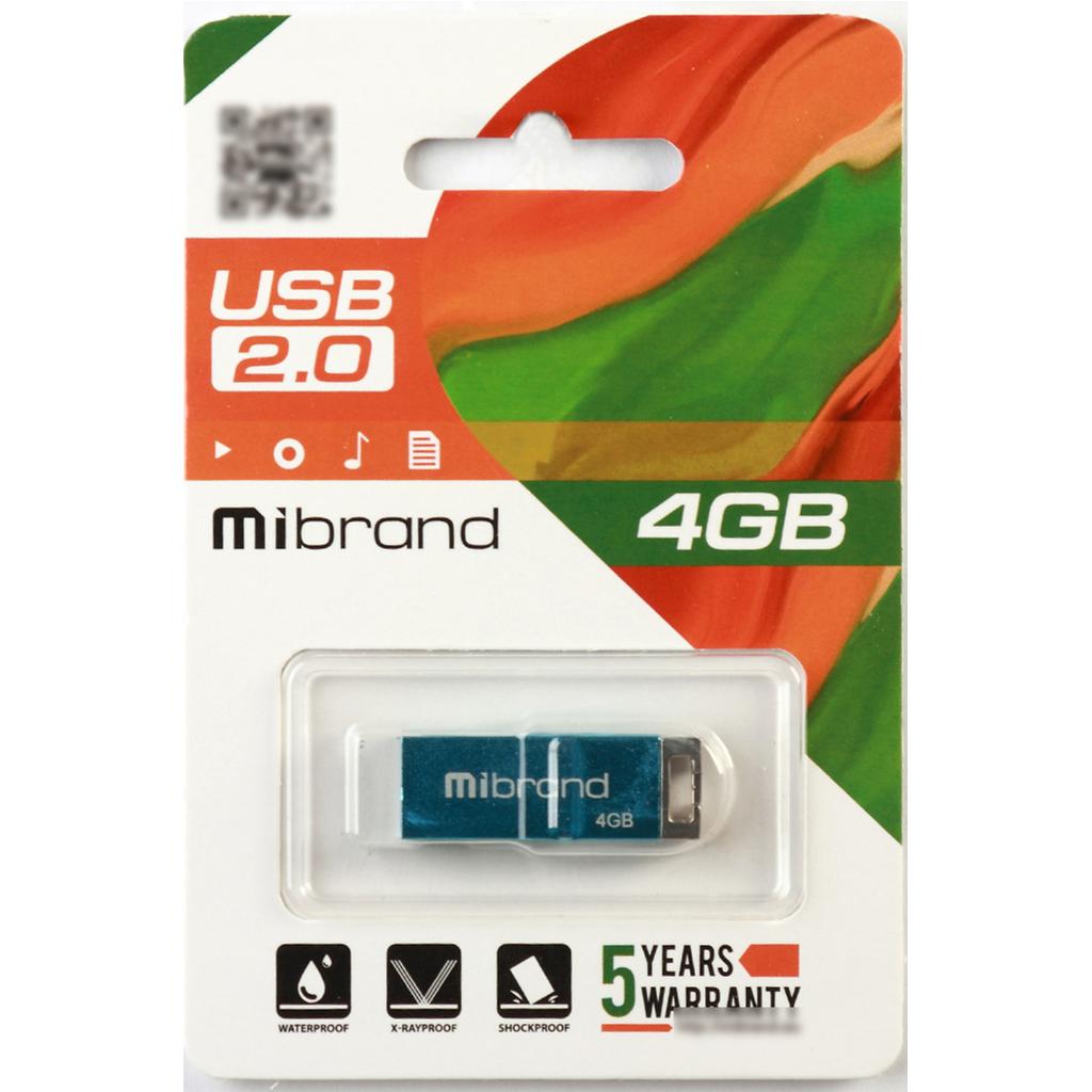 USB флеш накопитель Mibrand 4GB Сhameleon Silver USB 2.0 (MI2.0/CH4U6S) изображение 2