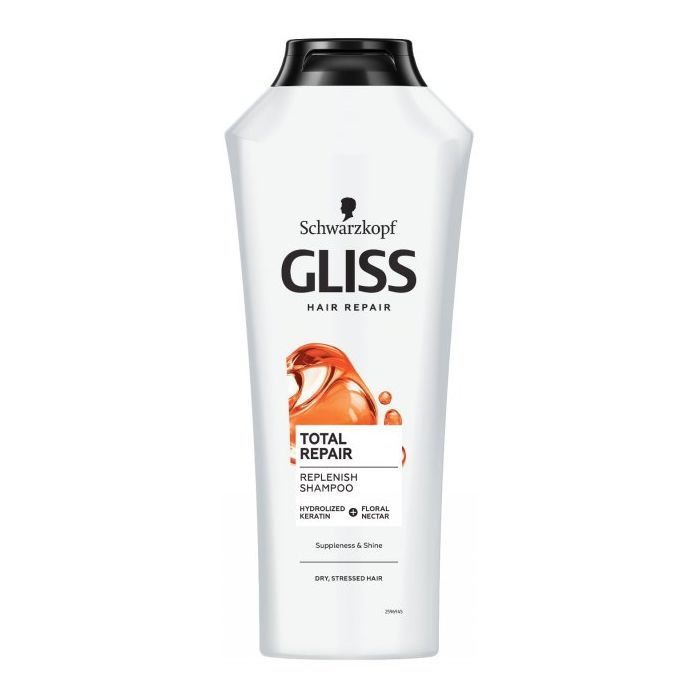 Шампунь Gliss Total Repair для сухих и поврежденных волос 400 мл (9000100549493)