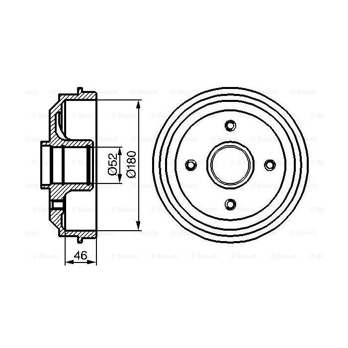 Гальмівний барабан Bosch 0 986 477 116