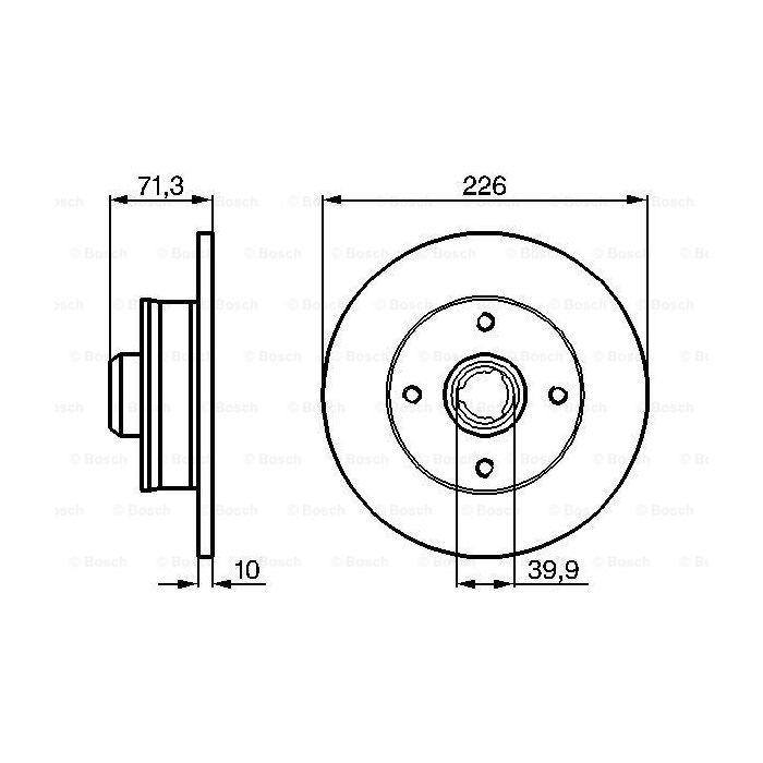 Тормозной диск Bosch 0 986 478 331 изображение 5