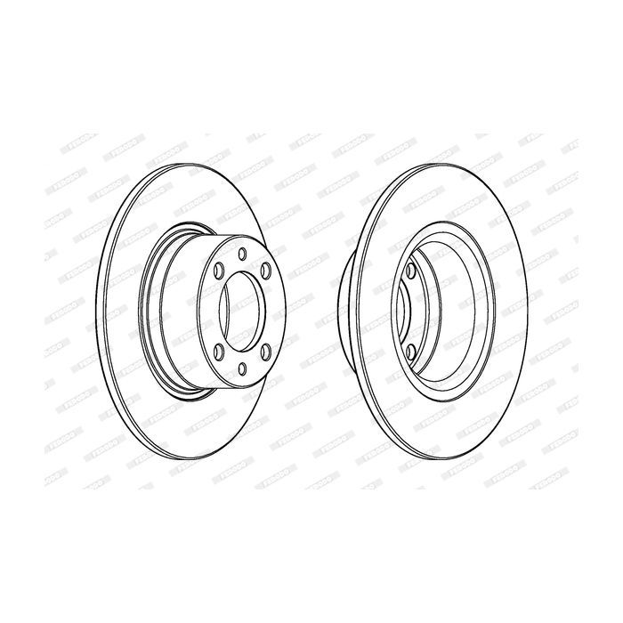 Тормозной диск FERODO DDF1035