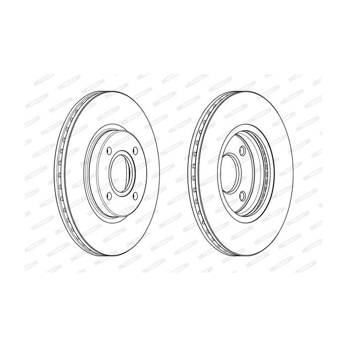 Тормозной диск FERODO DDF2461C