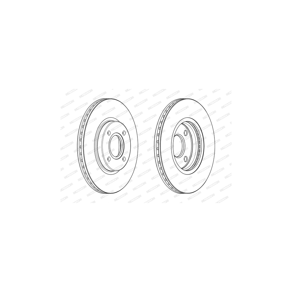 Тормозной диск FERODO DDF2461C