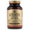 Минералы Solgar Хром Піколінат, Chromium Picolinate, 500 мкг, 120 капсул (SOL-00872)