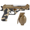 Игрушечное оружие ZIPP Toys Пистолет свето-звуковой Desert Eagle в наборе с гранатой, ка (814Y) изображение 5