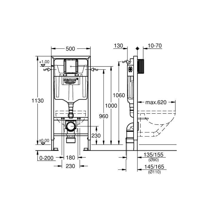 Инсталляция Grohe SOLIDO 5-в-1 (39418000) изображение 6