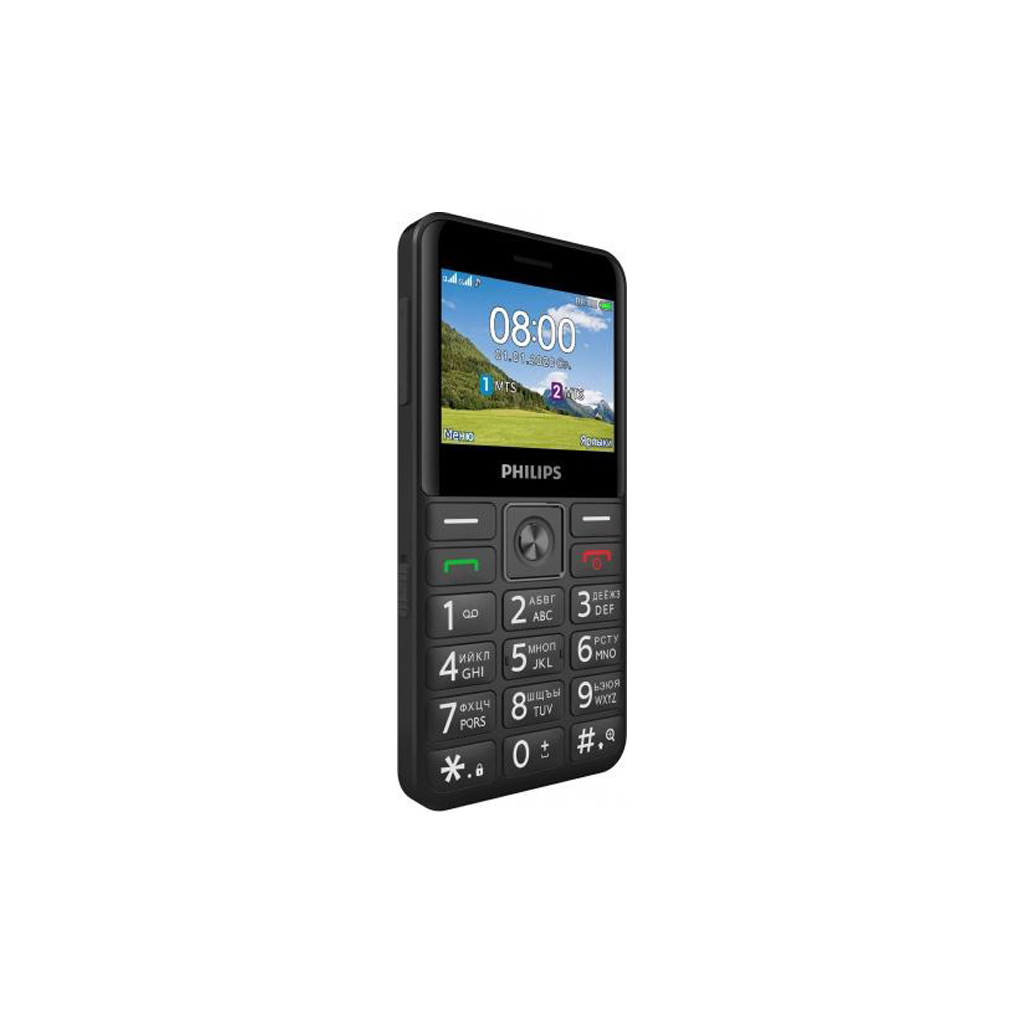 Мобільний телефон Philips Xenium E207 Black зображення 3