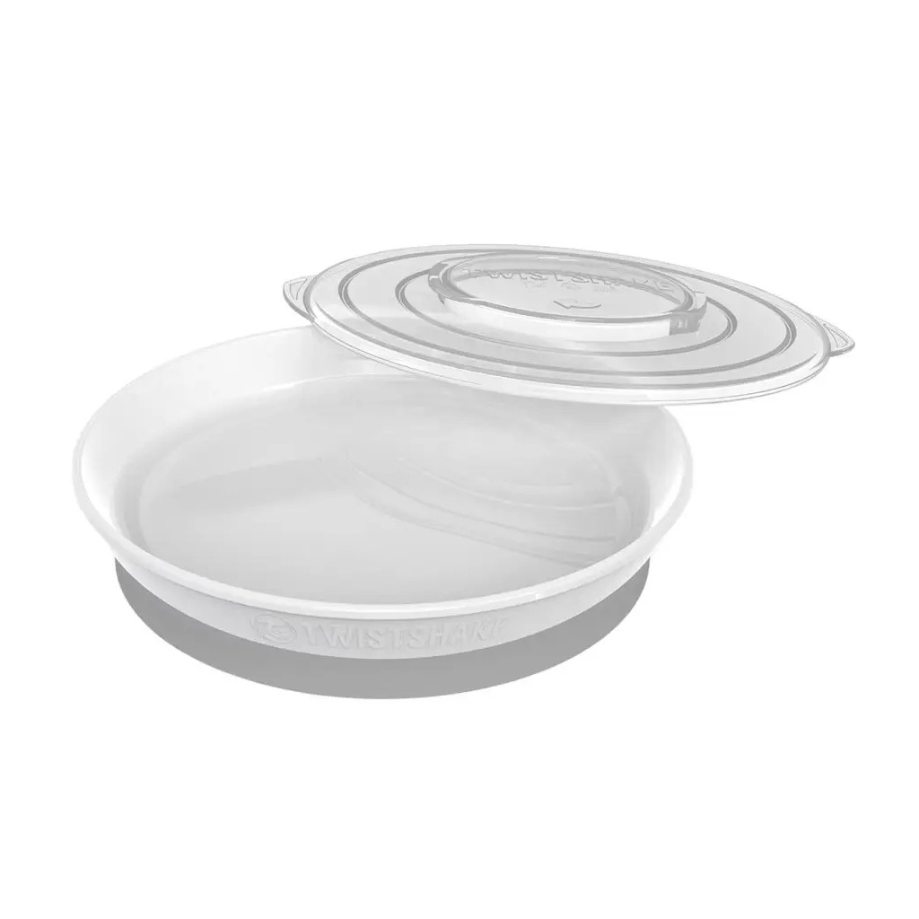 Набор детской посуды Twistshake 6+ тарелочка 6+ белая (78167)