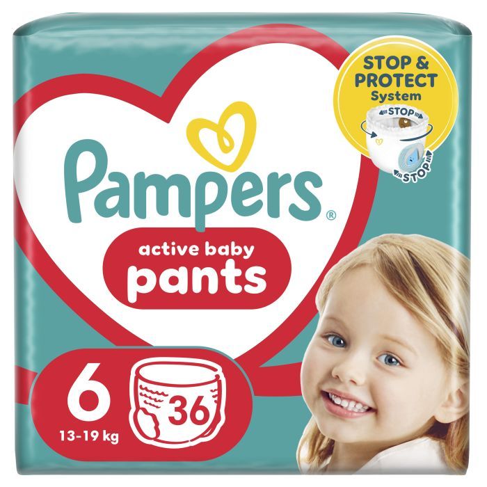 Подгузники Pampers трусики Pants Giant Размер 6 (15+ кг) 36 шт. (8006540069028)