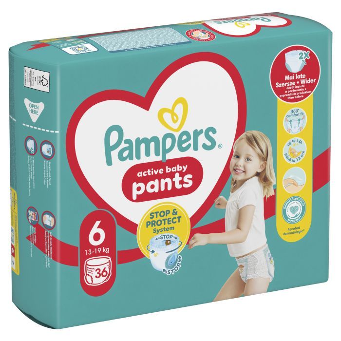 Подгузники Pampers трусики Pants Giant Размер 6 (15+ кг) 36 шт. (8006540069028) изображение 2