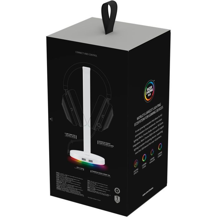 Підставка для гарнітури Razer Base Station V2 Chroma Mercury (RC21-01510300-R3M1) зображення 7