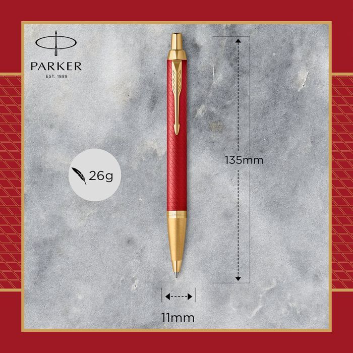Ручка кулькова Parker IM 17 Premium Red GT BP (24 832) зображення 4