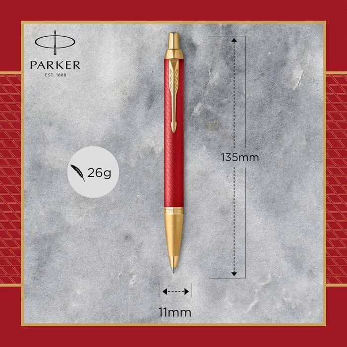 Ручка кулькова Parker IM 17 Premium Red GT BP (24 832) зображення 4