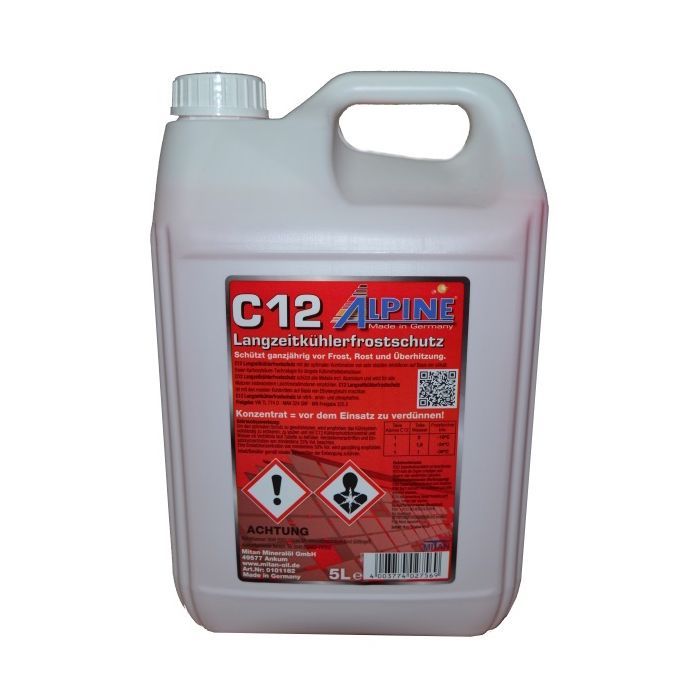 Антифриз Alpine C12 -36C чер, 5л (5,5кг.) (RM 1185-5)
