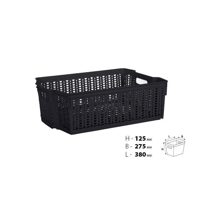 Корзина для хранения Violet House 1005 Coffee (1005 COF б/кр. 37*27*12 см) изображение 2