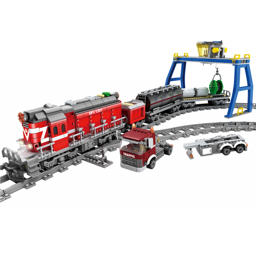 Конструктор ZIPP Toys Поезд DF5 1391 с рельсами, красный на радиоуправлении (98219) изображение 2