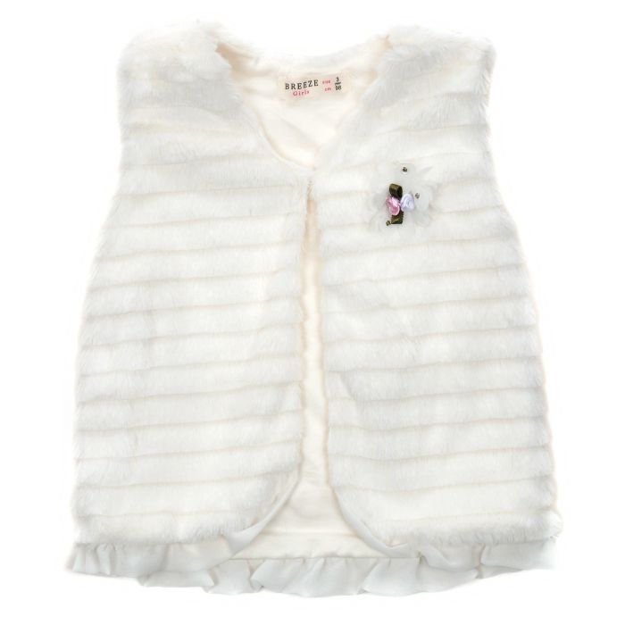 Жилет детский Breeze из искуственного меха (8026-86G-cream)