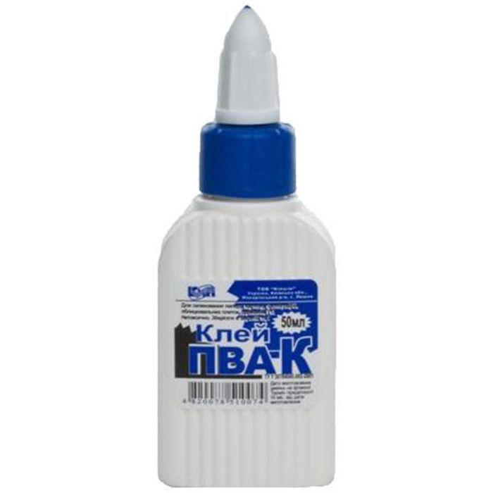 Клей КіП ПВА-К 50 мл с супер колпачком (GLUE-KIP-PVA-50ML)