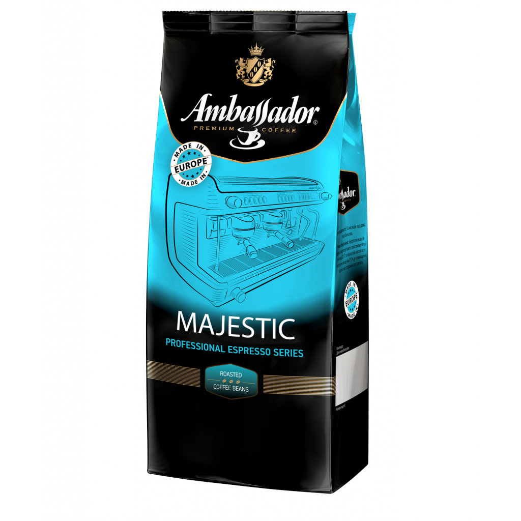 Кава Ambassador в зернах 1000г пакет, "Majestic" (am.52088)