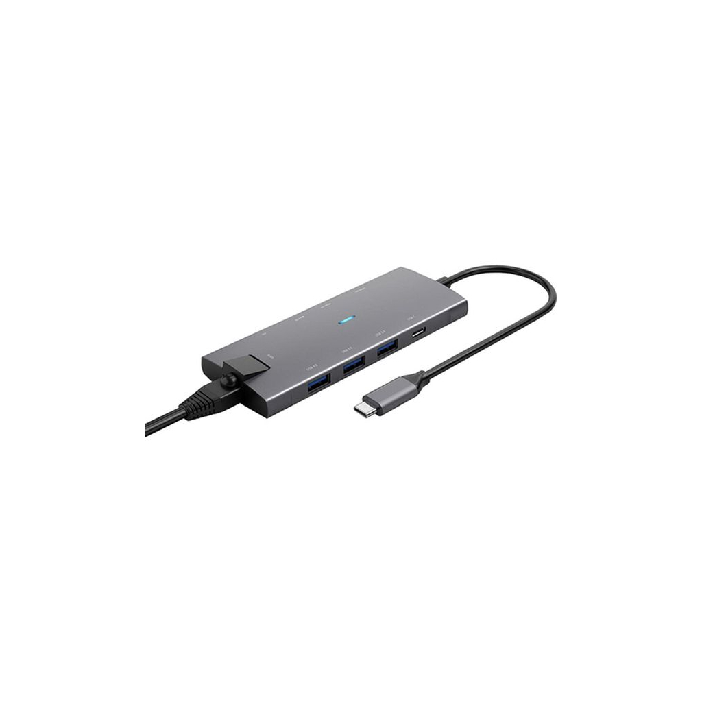 Концентратор Dynamode USB Type-C to HDMI 4K + Mini DP + 3хUSB3.0 + Gigabit RJ45+ U (Dock-9-in-1-TypeC-HDMI-Mini-DP-USB3.0-RJ45) изображение 2