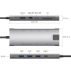 Концентратор Dynamode USB Type-C to HDMI 4K + Mini DP + 3хUSB3.0 + Gigabit RJ45+ U (Dock-9-in-1-TypeC-HDMI-Mini-DP-USB3.0-RJ45) зображення 4