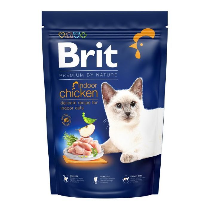 Сухий корм для кішок Brit Premium by Nature Cat Indoor 300 г (8595602552986)