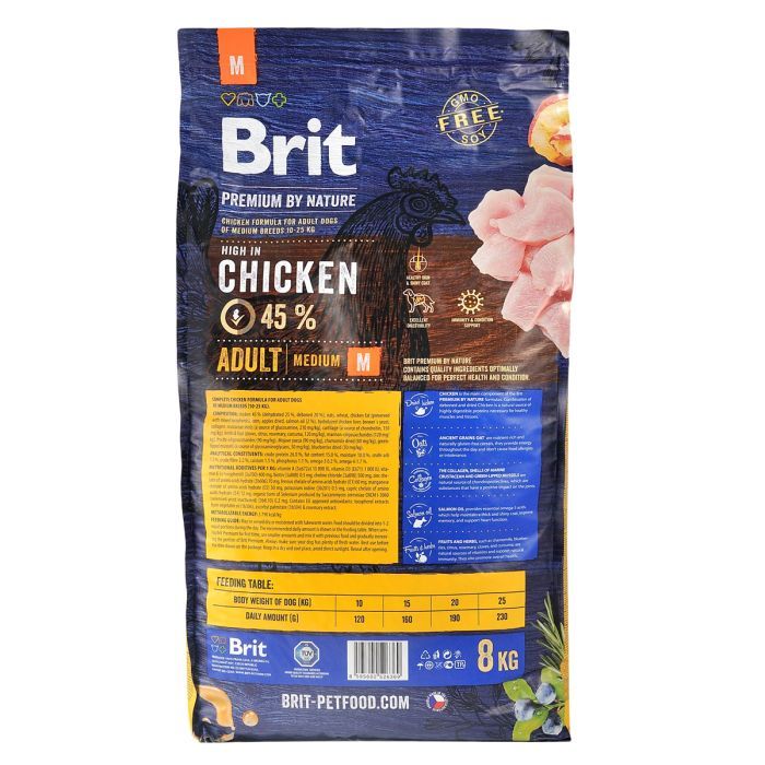 Сухий корм для собак Brit Premium Dog Adult M 3 кг (8595602526352) зображення 3