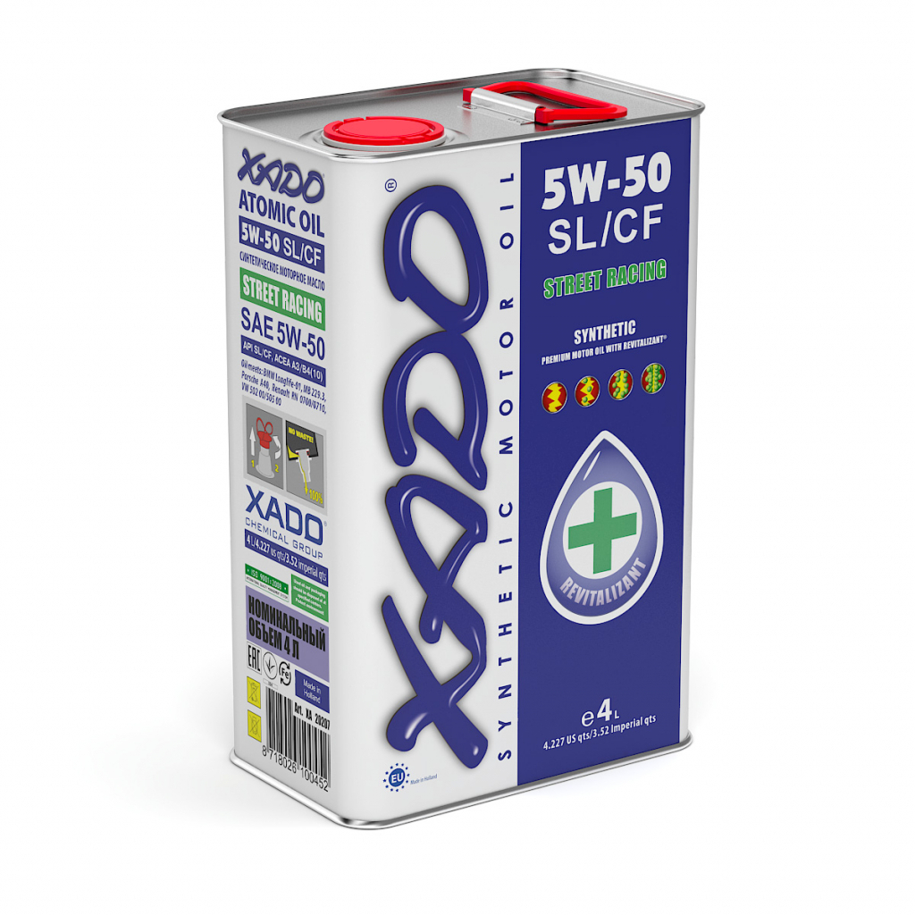 Моторное масло Xado 5W-50 SL/CF  4л (XA 20207)