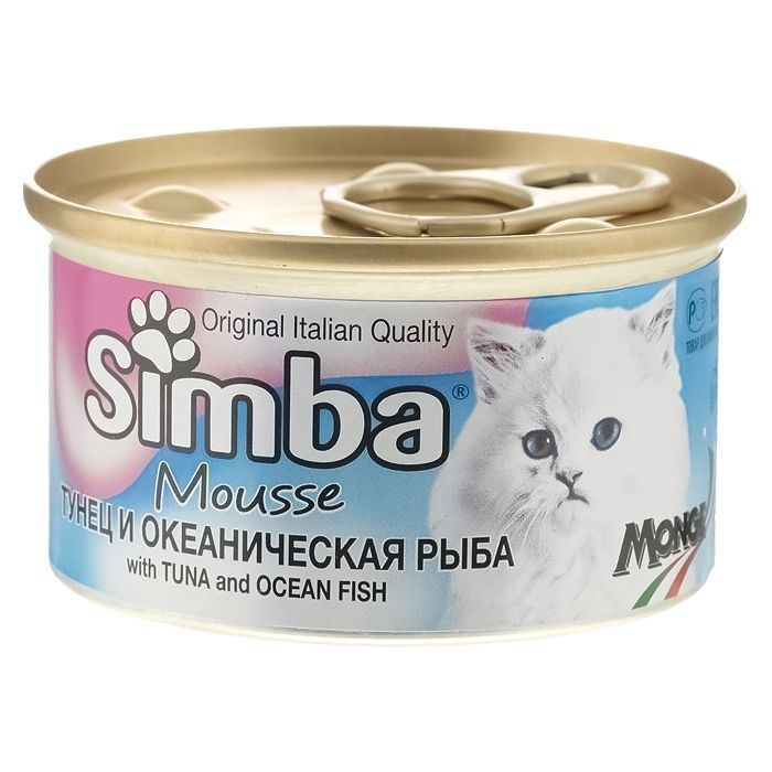 Консерви для котів Simba Cat Wet тунець і океанічна риба 85 г (8009470009423)