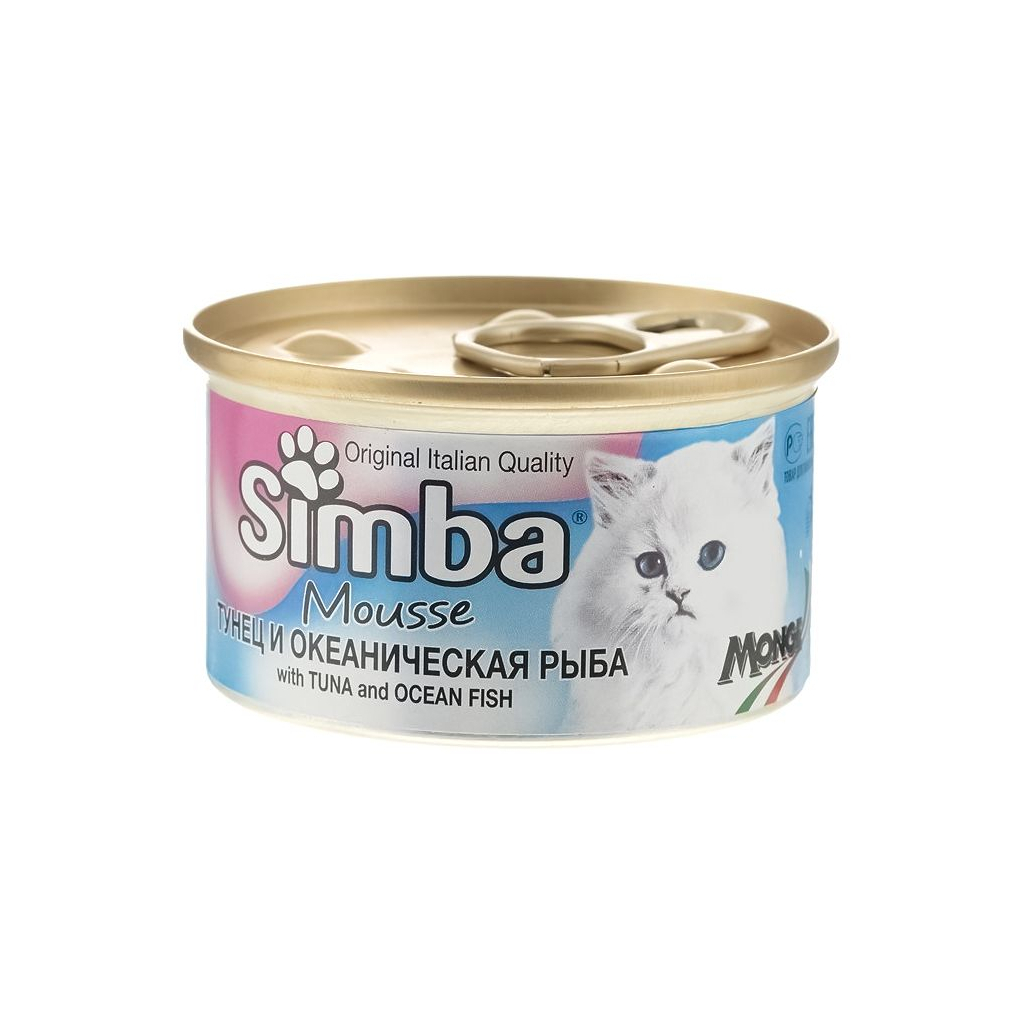Консерви для котів Simba Cat Wet тунець і океанічна риба 85 г (8009470009423)