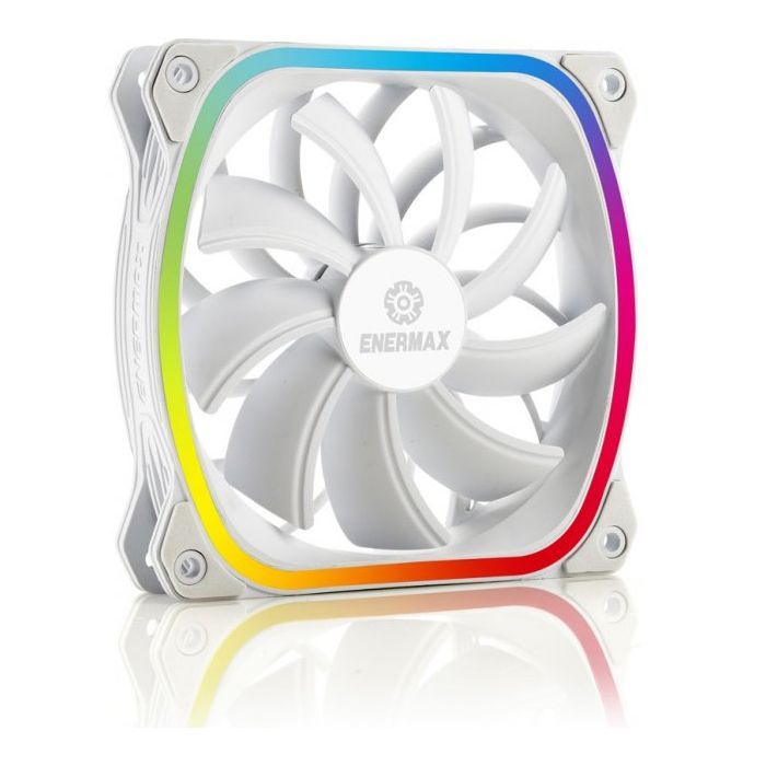Кулер для корпуса Enermax SQUA RGB WHITE 3x 120 mm (3 PACK) (UCSQARGB12P-W-BP3) изображение 2