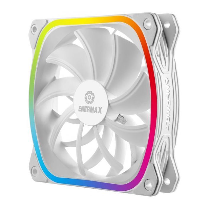 Кулер для корпуса Enermax SQUA RGB WHITE 3x 120 mm (3 PACK) (UCSQARGB12P-W-BP3) изображение 4