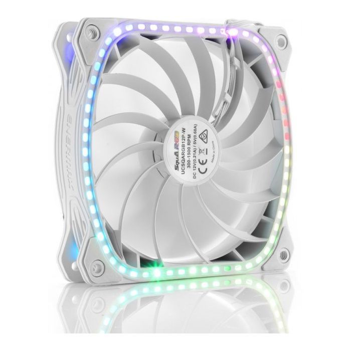 Кулер для корпуса Enermax SQUA RGB WHITE 3x 120 mm (3 PACK) (UCSQARGB12P-W-BP3) изображение 5