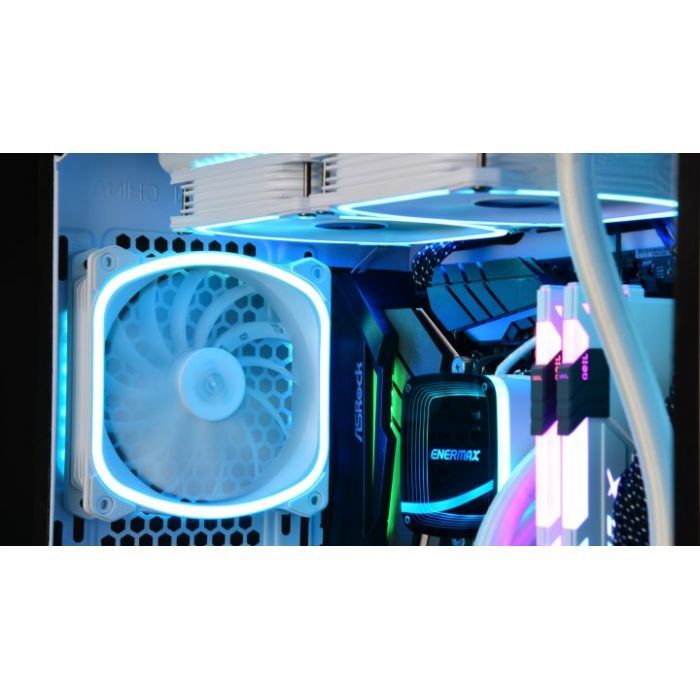 Кулер для корпуса Enermax SQUA RGB WHITE 3x 120 mm (3 PACK) (UCSQARGB12P-W-BP3) изображение 7