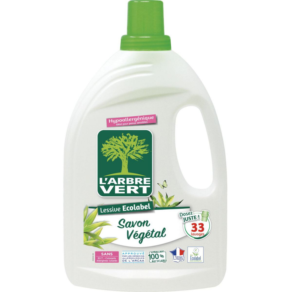 Гель для стирки L'Arbre Vert Растительное мыло 1.5 л (3450601031717)