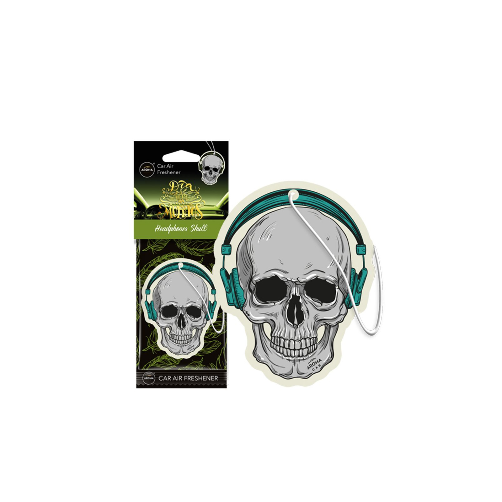 Ароматизатор для автомобиля Aroma Car Dia De Los Muertos - Headphone Skull (832775)