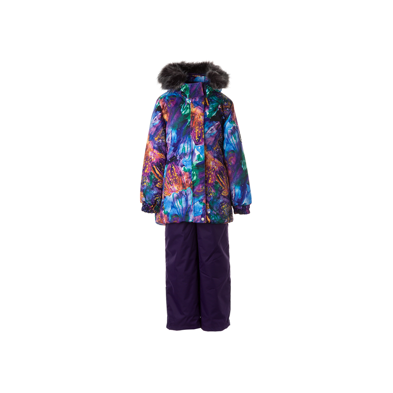 Комплект верхней одежды Huppa RENELY 2 41850230 пурпур с принтом/тёмно-лилoвый 110 (4741468979021)