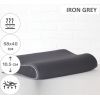 Подушка MirSon ортопедична 6007 Delicate satin Iron grey 58х40х10.5 (2200003260977) зображення 2