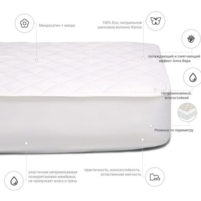 Наматрацник MirSon Silk Aloe Vera 298 (2200000375360) зображення 3