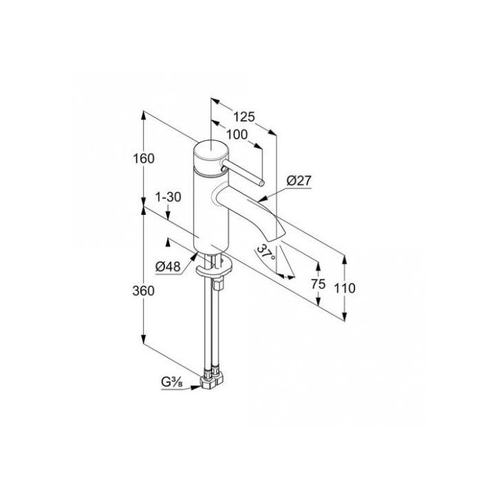 Смеситель KLUDI BOZZ, 75 (382723976) изображение 2